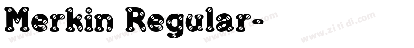 Merkin Regular字体转换